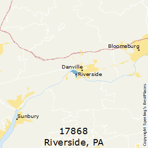 Riverside,Pennsylvania County Map