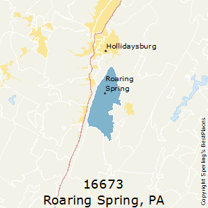 Roaring_Spring,Pennsylvania County Map