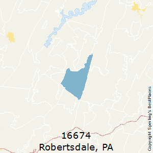 Robertsdale,Pennsylvania County Map
