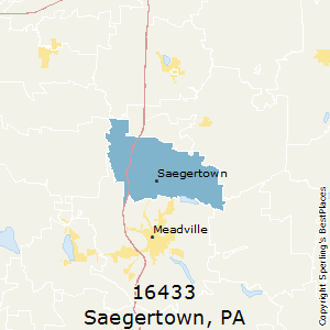 Saegertown,Pennsylvania County Map