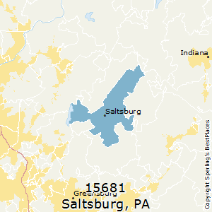 Saltsburg,Pennsylvania County Map