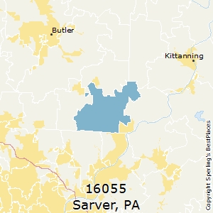 Sarver,Pennsylvania County Map