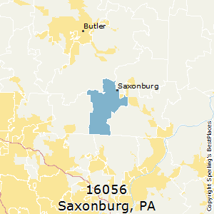Saxonburg,Pennsylvania County Map