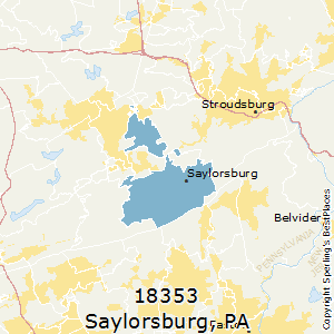 Saylorsburg,Pennsylvania County Map