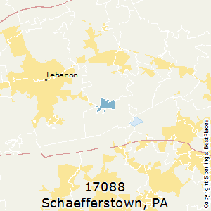 Schaefferstown,Pennsylvania County Map