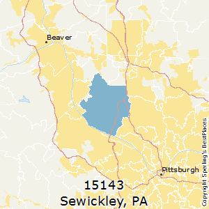 Sewickley,Pennsylvania County Map