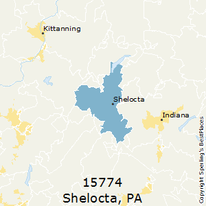 Shelocta,Pennsylvania County Map