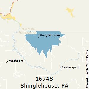 Shinglehouse,Pennsylvania County Map