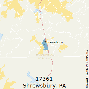Shrewsbury,Pennsylvania County Map