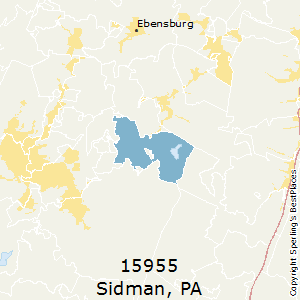 Sidman,Pennsylvania County Map