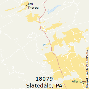 Slatedale,Pennsylvania County Map