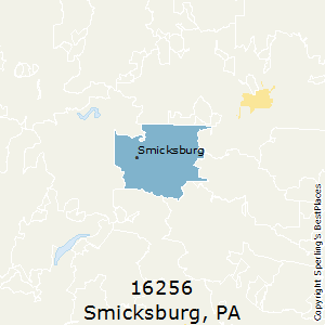 Smicksburg,Pennsylvania County Map