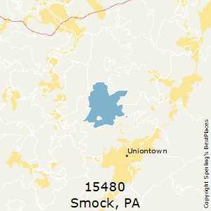 Smock,Pennsylvania County Map