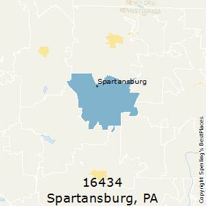 Spartansburg,Pennsylvania County Map