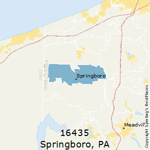 Springboro,Pennsylvania County Map