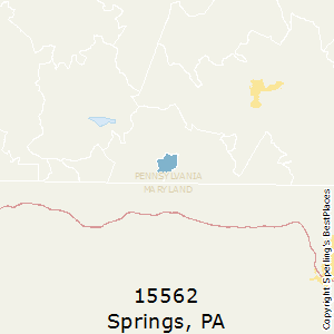 Springs,Pennsylvania County Map