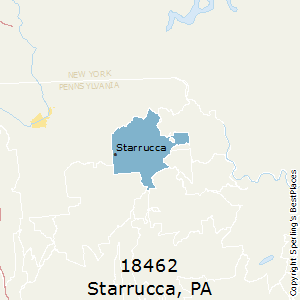 Starrucca,Pennsylvania County Map