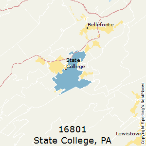 State_College,Pennsylvania County Map