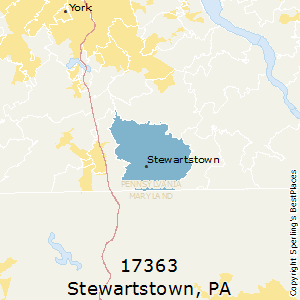 Stewartstown,Pennsylvania County Map