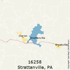 Strattanville,Pennsylvania County Map