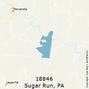 Sugar_Run,Pennsylvania County Map