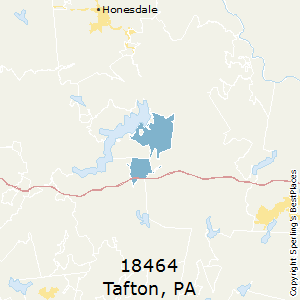 Tafton,Pennsylvania County Map