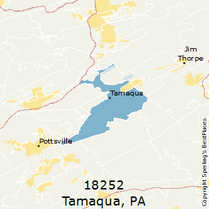Tamaqua,Pennsylvania County Map