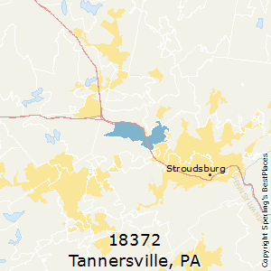 Tannersville,Pennsylvania County Map