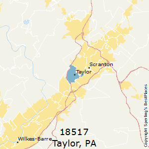 Taylor,Pennsylvania County Map
