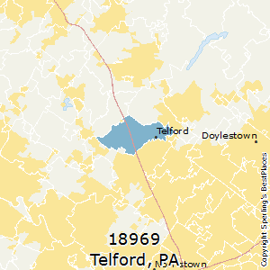 Telford,Pennsylvania County Map
