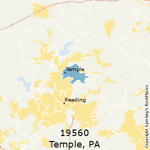 Temple,Pennsylvania County Map