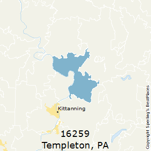Templeton,Pennsylvania County Map