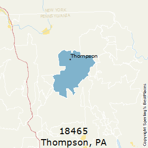 Thompson,Pennsylvania County Map