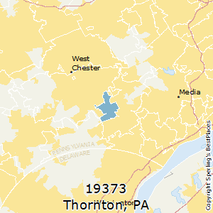 Thornton,Pennsylvania County Map
