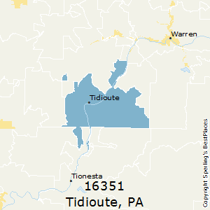 Tidioute,Pennsylvania County Map