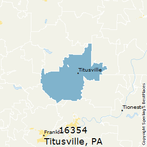 Titusville,Pennsylvania County Map