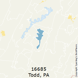 Todd,Pennsylvania County Map