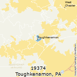 Toughkenamon,Pennsylvania County Map