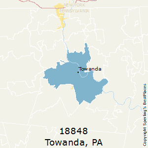 Towanda,Pennsylvania County Map