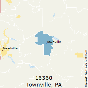 Townville,Pennsylvania County Map