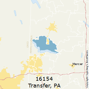Transfer,Pennsylvania County Map
