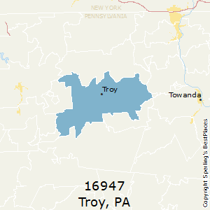 Troy,Pennsylvania County Map