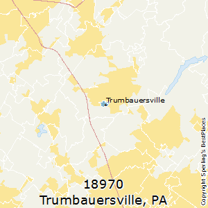 Trumbauersville,Pennsylvania County Map