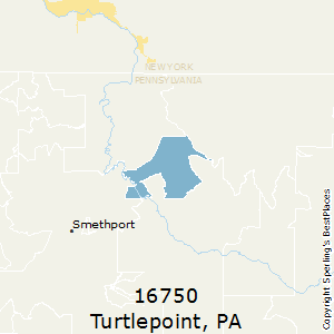 Turtlepoint,Pennsylvania County Map