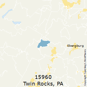 Twin_Rocks,Pennsylvania County Map