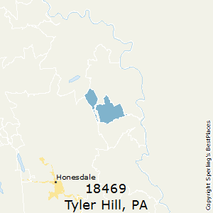 Tyler_Hill,Pennsylvania County Map