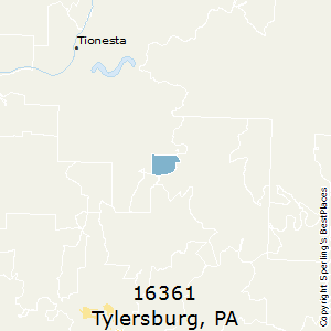 Tylersburg,Pennsylvania County Map