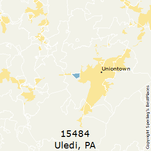 Uledi,Pennsylvania County Map