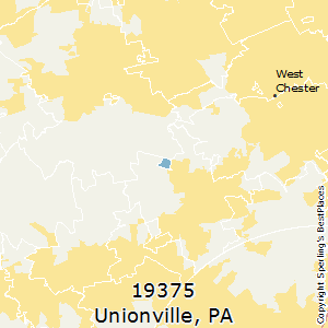 Unionville,Pennsylvania County Map