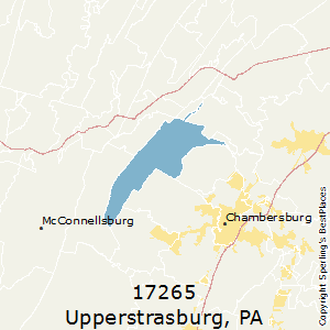 Upperstrasburg,Pennsylvania County Map